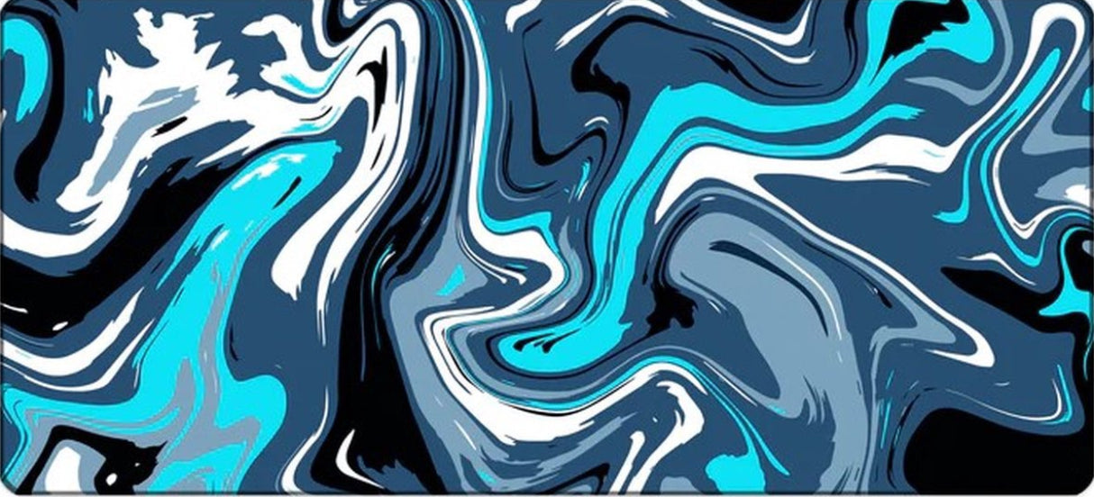 Blue Bevel Muismat - 900 x 400 x 3 mm - Antislip