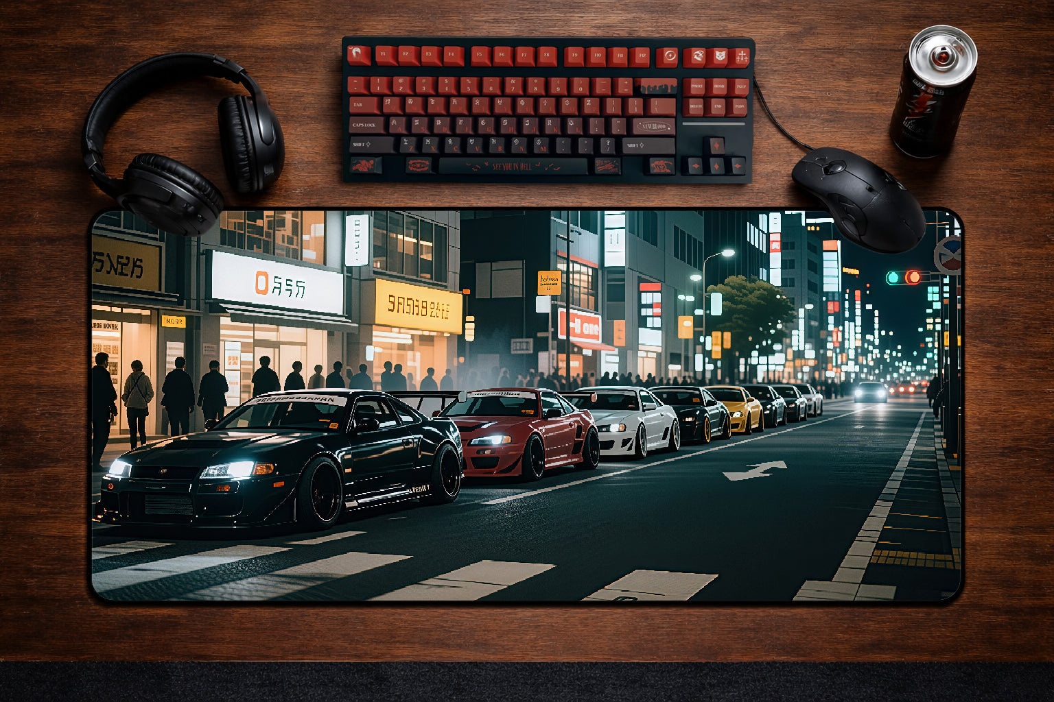Japanese Roads Mousepad XXL