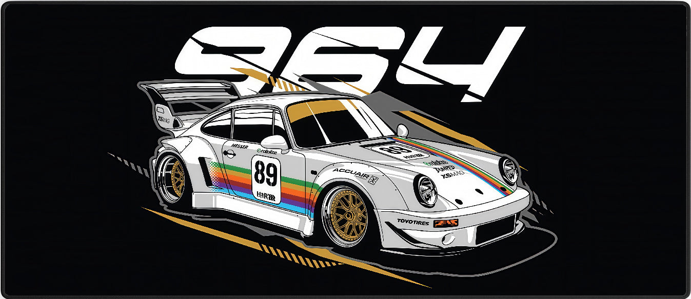 Retro Racer Mousepad XXL