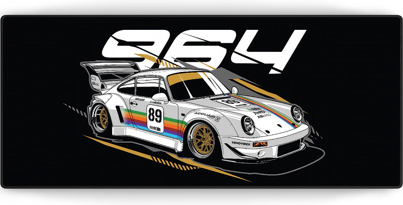 Retro Racer Mousepad XXL