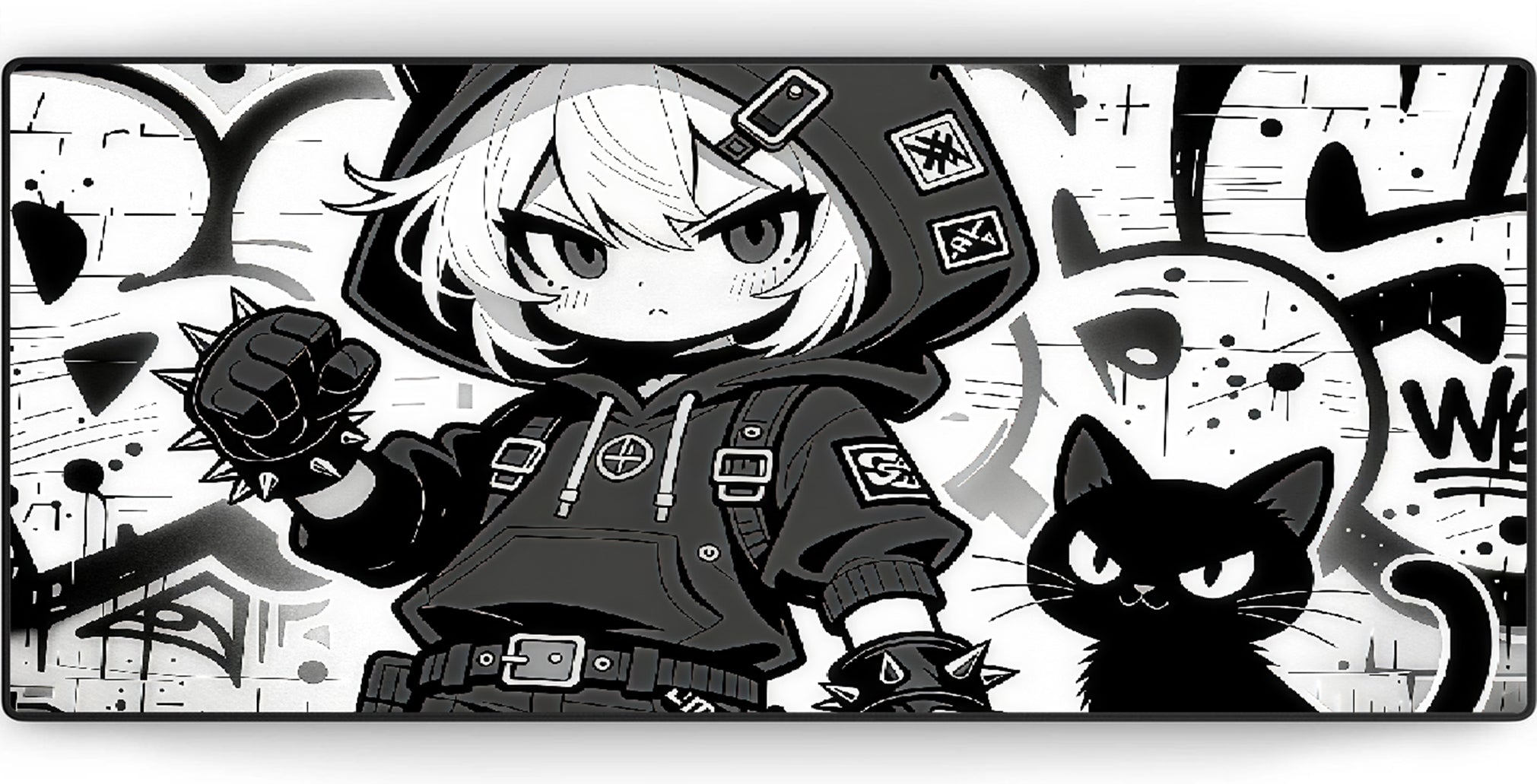 Skelly Girl Mousepad XXL