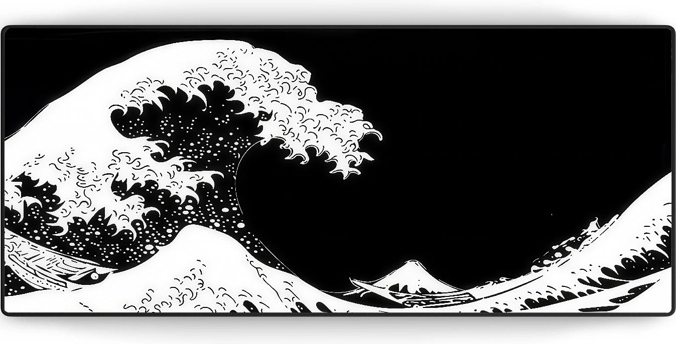 Kanagawa Midnight Wave Mousepad XXL