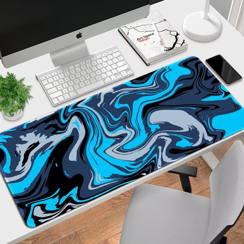 Graphite Blue Bevel Muismat xxl - 900 x 400 x 3 mm - Antislip