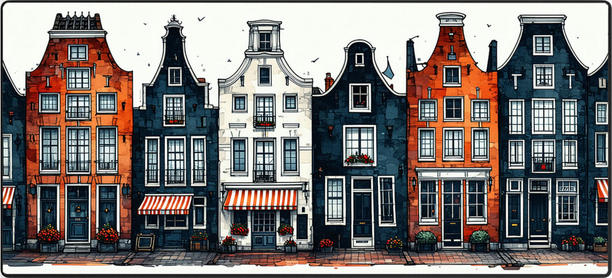 Old Amsterdam Muismat xxl - Gaming - 900 x 400 x 3 mm - Antislip