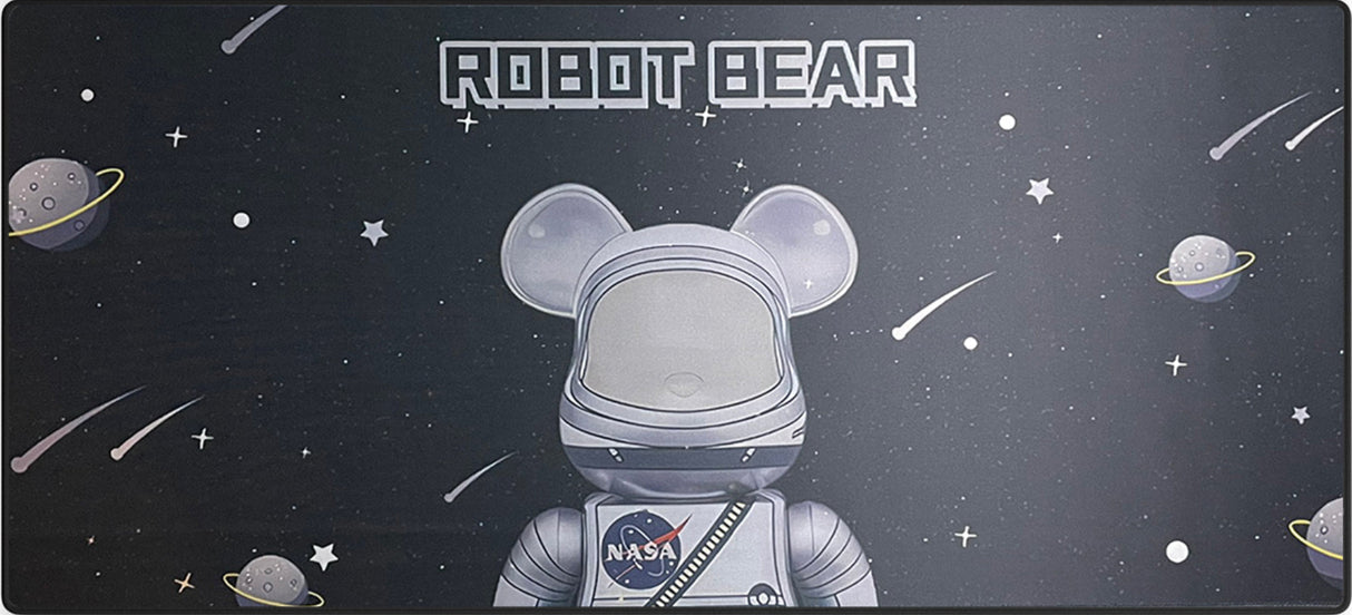Robot Bear Muismat xxl - 900 x 400 x 3 mm - Antislip
