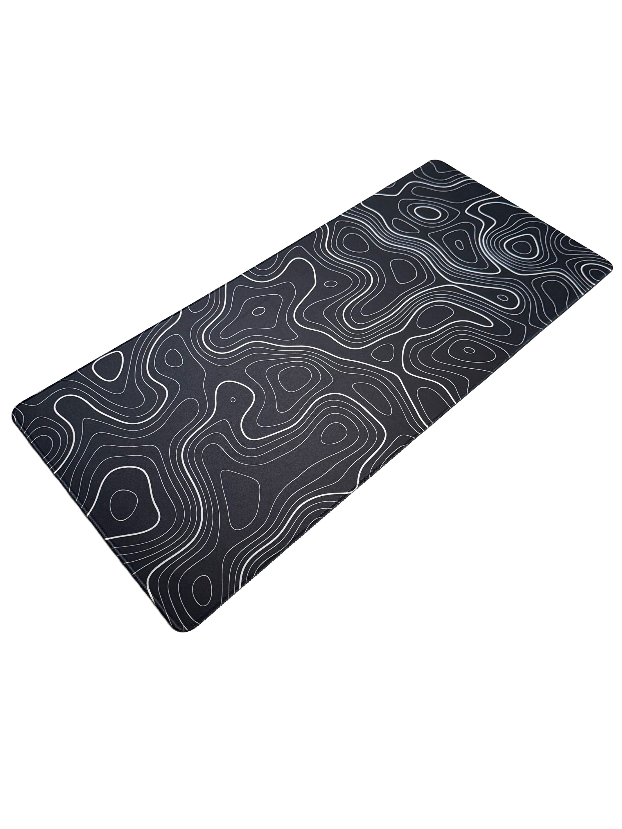 Black Topography Muismat - 900 x 400 x 3 mm - Antislip