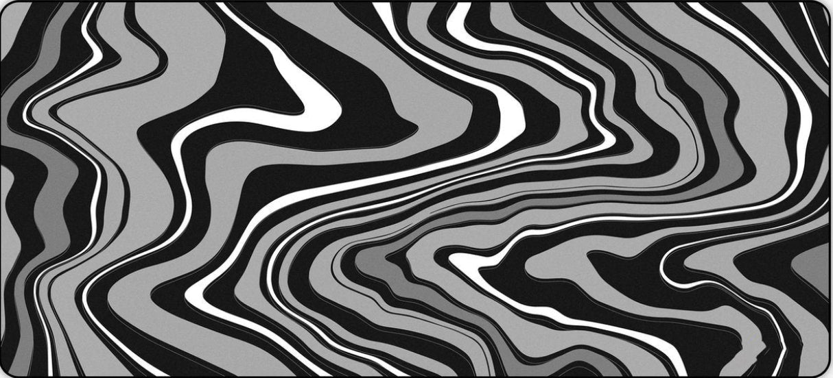 Muismat Waves Grey - 900 x 400 x 3 mm - Antislip