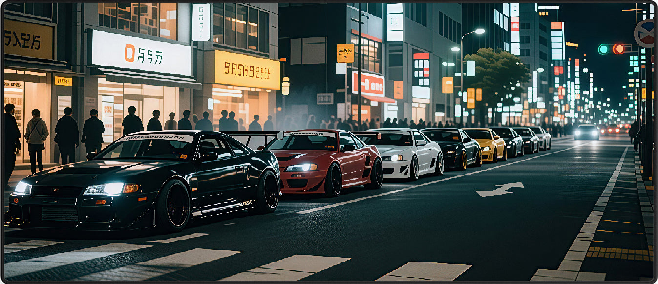 Japanese Roads Mousepad XXL