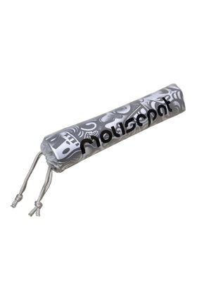 Muismat met artistiek zwart-wit doodle artwork – speels, druk en visueel prikkelend