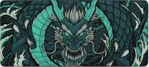 Muismat met groene oosterse draak in gedetailleerd design – Eclipse Dragon Groen