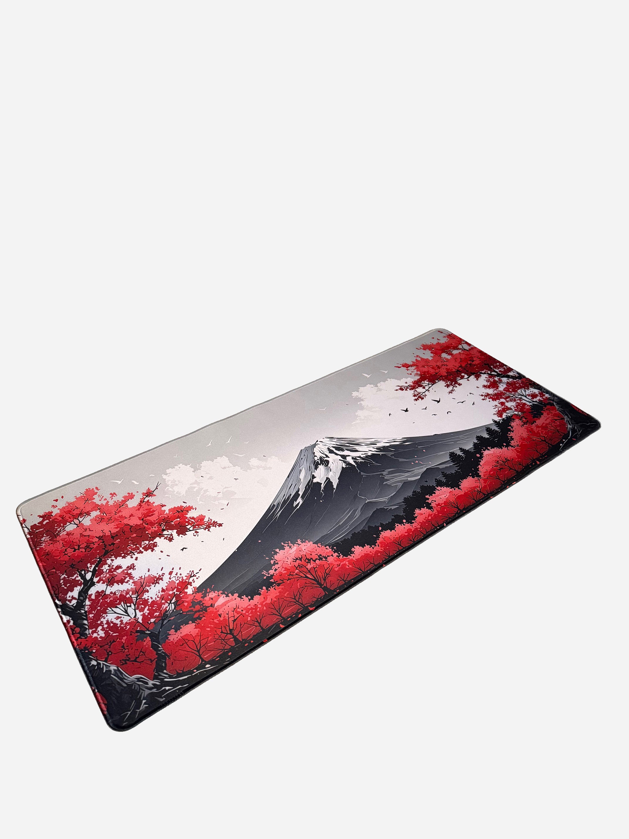 Fuji Blossom Red Mousepad XXL