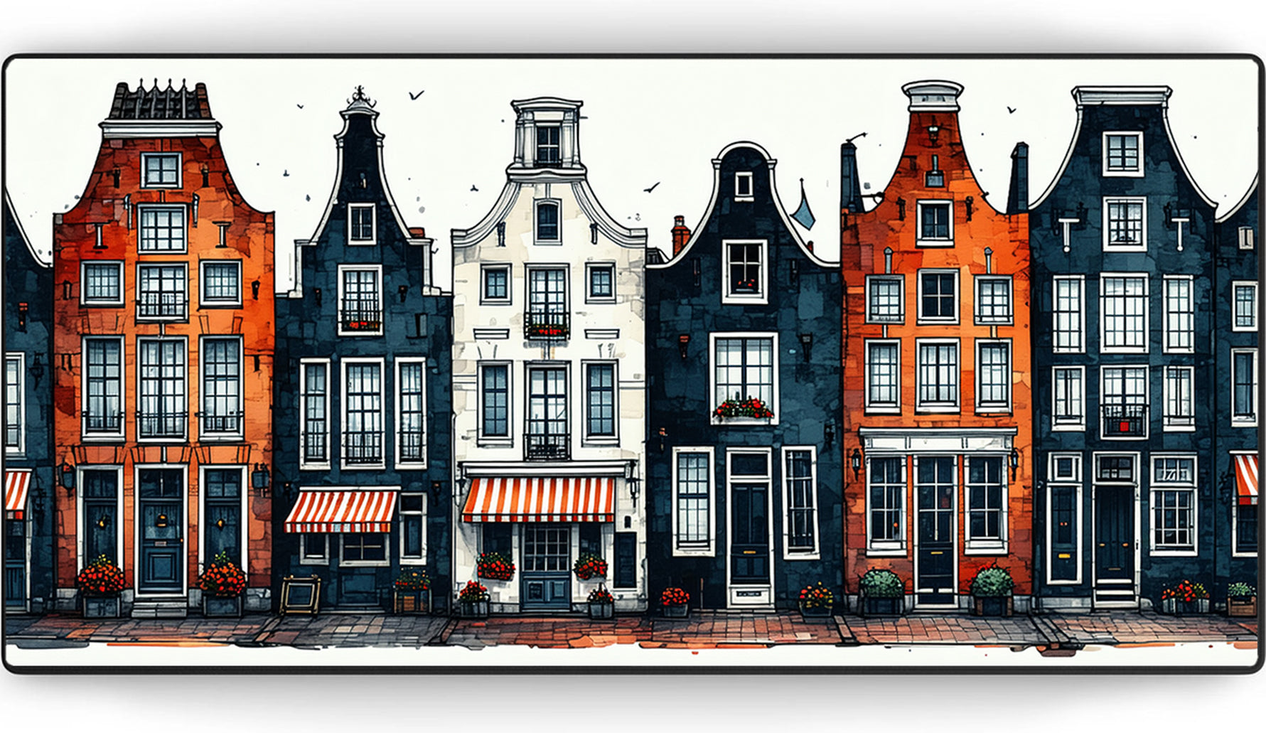 Old Amsterdam Muismat xxl - Gaming - 900 x 400 x 3 mm - Antislip